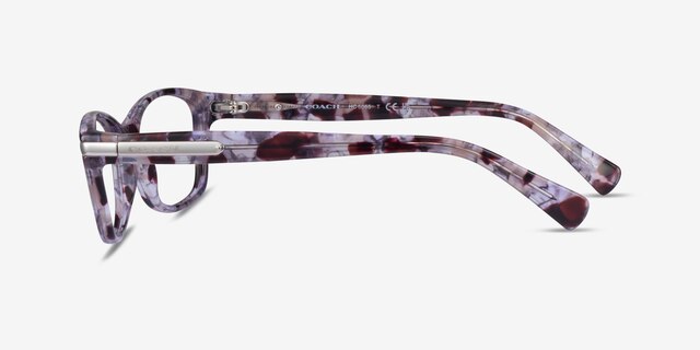 Coach HC6065 Purple Tortoise AcetateEyeglass Frames from EyeBuyDirect, Side View
