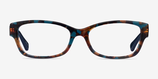 Coach HC6078 Green Tortoise AcetateEyeglass Frames from EyeBuyDirect, Front View
