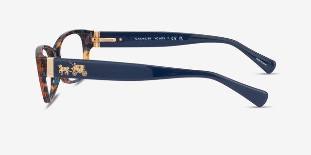 Coach HC6078 Green Tortoise AcetateEyeglass Frames from EyeBuyDirect, Side View