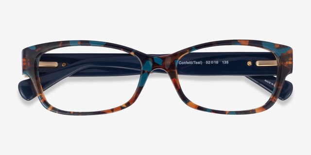 Coach HC6078 Green Tortoise AcetateEyeglass Frames from EyeBuyDirect, Closed View