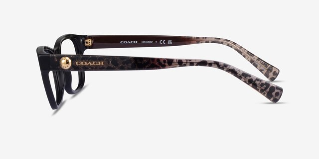 Coach HC6082 Black AcetateEyeglass Frames from EyeBuyDirect, Side View