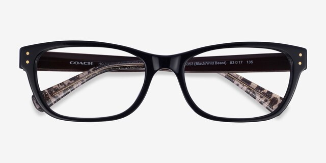 Coach HC6082 Black AcetateEyeglass Frames from EyeBuyDirect, Closed View