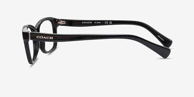 Coach HC6089 Black AcetateEyeglass Frames from EyeBuyDirect, Side View