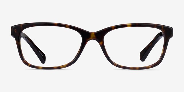 Coach HC6089 Dark Tortoise AcetateEyeglass Frames from EyeBuyDirect, Front View