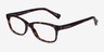 Coach HC6089 Dark Tortoise AcetateEyeglass Frames from EyeBuyDirect, Angle View