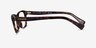 Coach HC6089 Dark Tortoise AcetateEyeglass Frames from EyeBuyDirect, Side View