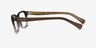Coach HC6089 Gradient Brown AcetateEyeglass Frames from EyeBuyDirect, Side View