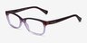 Coach HC6089 Brown Purple Gradient AcetateEyeglass Frames from EyeBuyDirect, Angle View