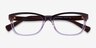 Coach HC6089 Brown Purple Gradient AcetateEyeglass Frames from EyeBuyDirect, Closed View