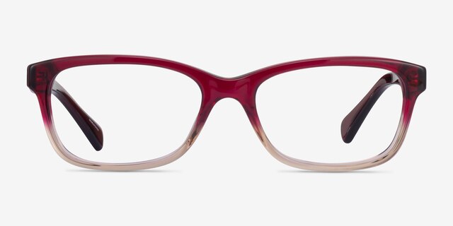 Coach HC6089 Gradient Red AcetateEyeglass Frames from EyeBuyDirect, Front View