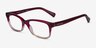 Coach HC6089 Gradient Red AcetateEyeglass Frames from EyeBuyDirect, Angle View