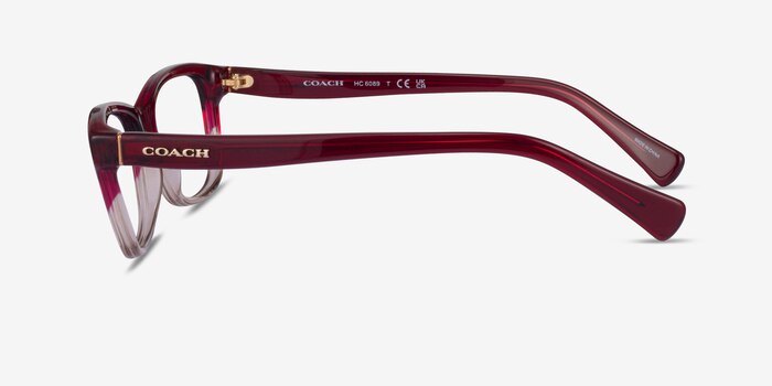Coach HC6089 Gradient Red Acetate Eyeglass Frames from EyeBuyDirect