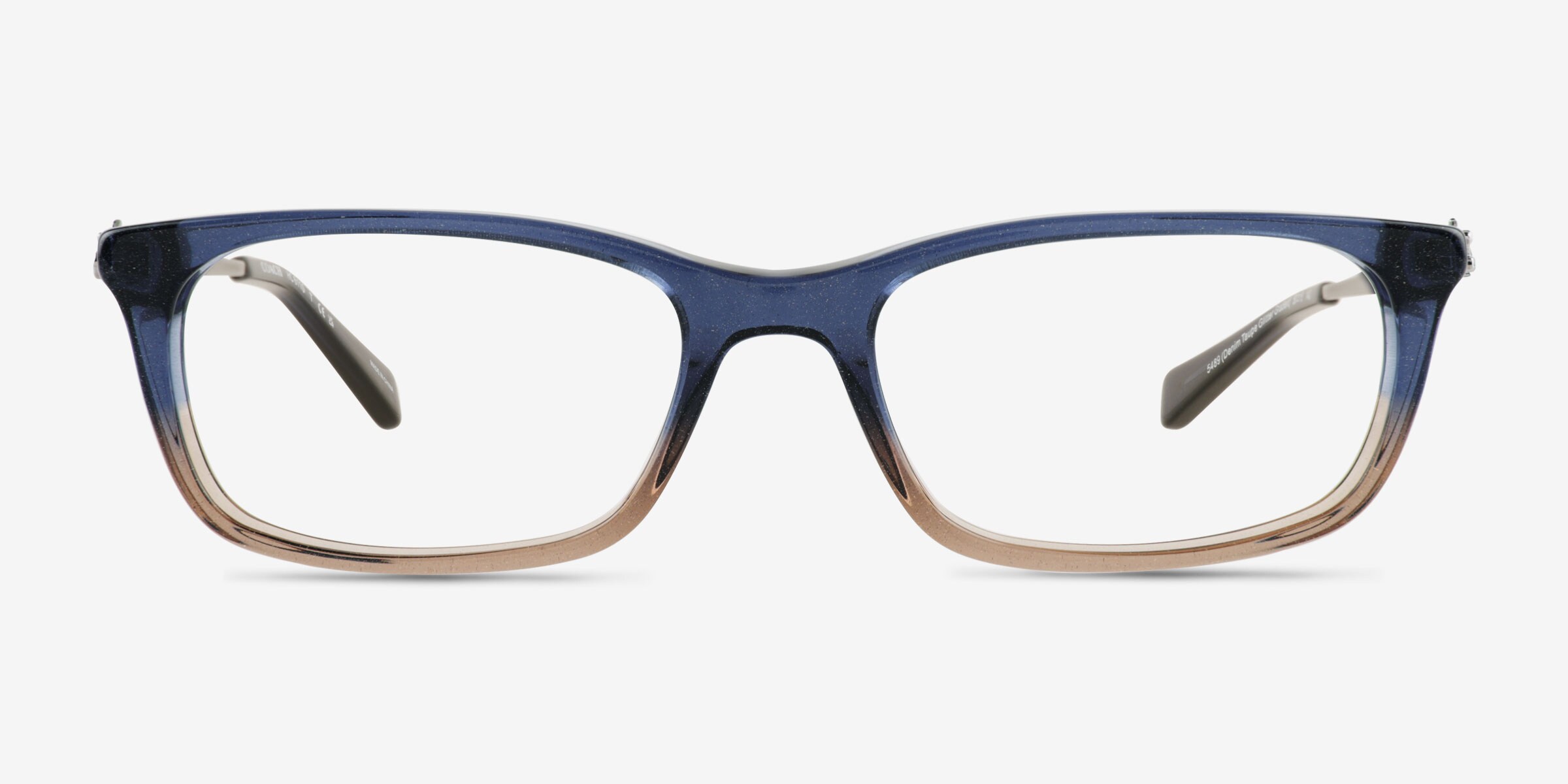 Coach HC6110 - Rectangle Blue Brown Gradient Frame Eyeglasses