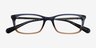 Coach HC6110 Blue Brown Gradient AcetateEyeglass Frames from EyeBuyDirect, Closed View