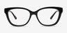 Coach HC6120 Black AcetateEyeglass Frames from EyeBuyDirect, Front View