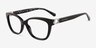 Coach HC6120 Black AcetateEyeglass Frames from EyeBuyDirect, Angle View