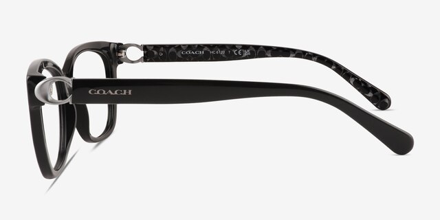 Coach HC6120 Black AcetateEyeglass Frames from EyeBuyDirect, Side View