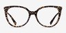 Coach HC6125 Spotty Tortoise AcetateEyeglass Frames from EyeBuyDirect, Front View