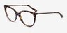 Coach HC6125 Spotty Tortoise AcetateEyeglass Frames from EyeBuyDirect, Angle View