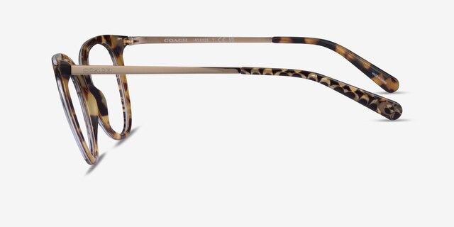 Coach HC6125 Spotty Tortoise AcetateEyeglass Frames from EyeBuyDirect, Side View