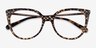 Coach HC6125 Spotty Tortoise AcetateEyeglass Frames from EyeBuyDirect, Closed View