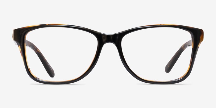 Coach HC6129 Black Tortoise Acetate Eyeglass Frames from EyeBuyDirect