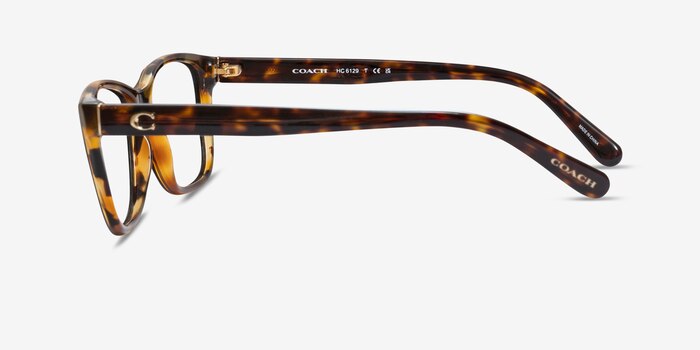 Coach HC6129 Black Tortoise Acetate Eyeglass Frames from EyeBuyDirect