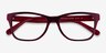 Coach HC6129 Burgundy Red AcetateEyeglass Frames from EyeBuyDirect, Closed View