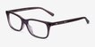 Coach HC6136U Dark Purple AcetateEyeglass Frames from EyeBuyDirect, Angle View