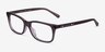 Coach HC6136U Dark Purple AcetateEyeglass Frames from EyeBuyDirect, Angle View