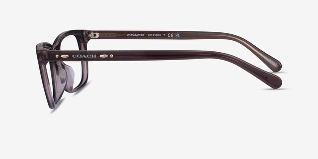 Coach HC6136U Dark Purple AcetateEyeglass Frames from EyeBuyDirect, Side View