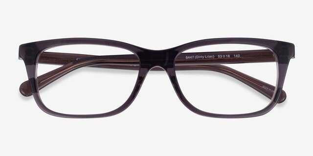 Coach HC6136U Dark Purple AcetateEyeglass Frames from EyeBuyDirect, Closed View