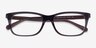Coach HC6136U Dark Purple AcetateEyeglass Frames from EyeBuyDirect, Closed View