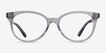 Coach HC6138U Transparent Gray AcetateEyeglass Frames from EyeBuyDirect, Front View