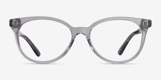 Coach HC6138U Transparent Gray AcetateEyeglass Frames from EyeBuyDirect, Front View