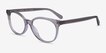 Coach HC6138U Transparent Gray AcetateEyeglass Frames from EyeBuyDirect, Angle View