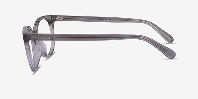 Coach HC6138U Transparent Gray AcetateEyeglass Frames from EyeBuyDirect, Side View