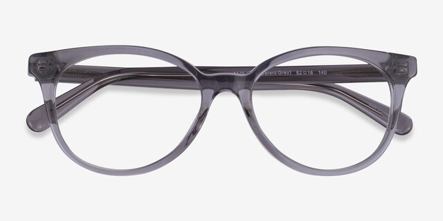 Coach HC6138U Transparent Gray AcetateEyeglass Frames from EyeBuyDirect, Closed View
