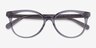 Coach HC6138U Transparent Gray AcetateEyeglass Frames from EyeBuyDirect, Closed View