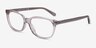 Coach HC6139U Transparent Gray AcetateEyeglass Frames from EyeBuyDirect, Angle View