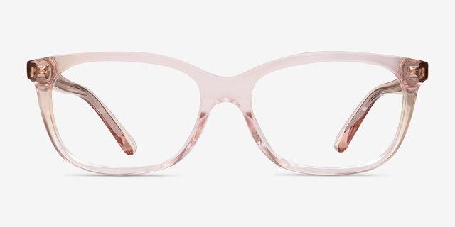 Coach HC6139U Transparent Pink AcetateEyeglass Frames from EyeBuyDirect, Front View