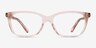Coach HC6139U Transparent Pink AcetateEyeglass Frames from EyeBuyDirect, Front View
