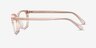Coach HC6139U Transparent Pink AcetateEyeglass Frames from EyeBuyDirect, Side View