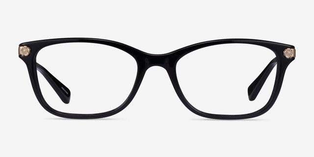 Coach HC6142 Noir AcétateMontures de lunettes de vue d'EyeBuyDirect, Vue de Face