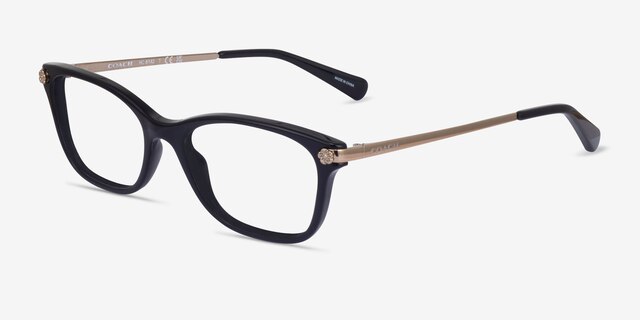 Coach HC6142 Noir AcétateMontures de lunettes de vue d'EyeBuyDirect, Vue d'Angle