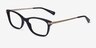 Coach HC6142 Noir AcétateMontures de lunettes de vue d'EyeBuyDirect, Vue d'Angle
