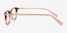 Coach HC6142 Burgundy Glitter Gradient AcetateEyeglass Frames from EyeBuyDirect, Side View