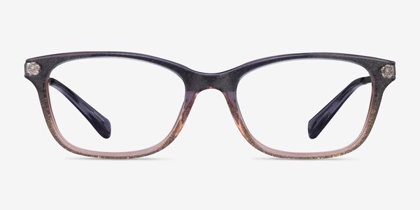 Coach HC6142 Purple Glitter Gradient Acétate Montures de lunettes de vue