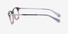 Coach HC6142 Purple Glitter Gradient AcetateEyeglass Frames from EyeBuyDirect, Side View