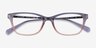 Coach HC6142 Purple Glitter Gradient AcetateEyeglass Frames from EyeBuyDirect, Closed View